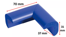 Protectie colturi Car Boy Safety 37x70x31x9mm Albastru
