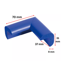 Protectie colturi Car Boy Safety 37x70x31x9mm Albastru - 1