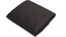 Protectie matlasata pentru bancheta si spatar auto Caretero Seat Mat Black 49x136 cm,cu decupaje pentru isofix, material impermeabil,margini cu tiv,protectie antimurdarire picioare