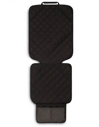 Protectie matlasata pentru bancheta si spatar auto Caretero Seat Mat Black 49x136 cm,cu decupaje pentru isofix, material impermeabil,margini cu tiv,protectie antimurdarire picioare - 3