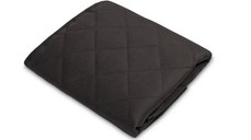 Protectie matlasata pentru bancheta si spatar auto Caretero Seat Mat Black 49x136 cm,cu decupaje pentru isofix, material impermeabil,margini cu tiv,protectie antimurdarire picioare