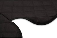 Protectie matlasata pentru bancheta si spatar auto Caretero Seat Mat Black 49x136 cm,cu decupaje pentru isofix, material impermeabil,margini cu tiv,protectie antimurdarire picioare - 2