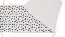 Protectie patut Jerse 35x170 cm leopard Childhome