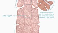 Protectie textila caruciorscaun auto Salmon Pink SeviBebe