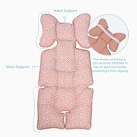Protectie textila caruciorscaun auto Salmon Pink SeviBebe - 1