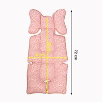 Protectie textila caruciorscaun auto Salmon Pink SeviBebe - 2