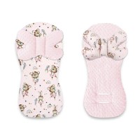 Protectie textila MimiNu pentru carucior si scaun auto Minky Little Ballerina Pink - 2