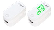 Pulsoximetru Vitammy O2 afisaj LED usor de citit masoara saturatia SpO2 si pulsul alb