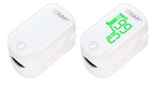 Pulsoximetru Vitammy O2 afisaj LED usor de citit masoara saturatia SpO2 si pulsul alb
