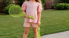 Rachete de tenis cu minge pentru copii Technok verde