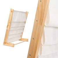 Raft organizator de carti pentru copii Ikonka, realizat din lemn, dimensiune 79 x 62.5 x 30 cm - 9