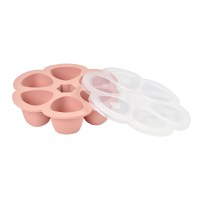 Recipient ermetic silicon multiportii 6x150 ml Beaba Old Pink - 1
