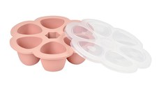 Recipient ermetic silicon multiportii 6x150 ml Beaba Old Pink