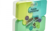 Recipient hrana bebe model puzzle Melii albastruverde