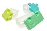 Recipient hrana bebe model puzzle Melii albastruverde - 4