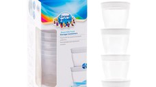 Recipient pentru stocare lapte  alimente 4 bucati 180mlbuc Canpol babies