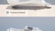 Reductor pentru cadita Little Mom Blue pliabil, cu tetiera reglabila, zone anti-alunecare, pozitie ergonomica, dimensiune 30x20.8x48cm