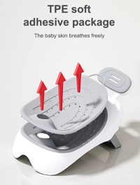 Reductor pentru cadita Little Mom Blue pliabil, cu tetiera reglabila, zone anti-alunecare, pozitie ergonomica, dimensiune 30x20.8x48cm - 5