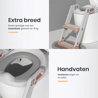 Reductor toaleta pentru copii Little Mom Potty Training White, pliabil, cu sezut moale din spuma PU, reglabil pe inaltime 5 nivele, manere ergonomice,pentru copii cu varsta pana la 7 ani, compatibilitate universala - 9
