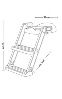 Reductor toaleta pentru copii Little Mom Potty Training White, pliabil, cu sezut moale din spuma PU, reglabil pe inaltime 5 nivele, manere ergonomice,pentru copii cu varsta pana la 7 ani, compatibilitate universala - 4