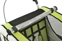 Remorca de bicicleta pentru transport copii, 2 locuri, sigura si confortabila, capacitate 40 kg - 3