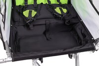 Remorca de bicicleta pentru transport copii, 2 locuri, sigura si confortabila, capacitate 40 kg - 5