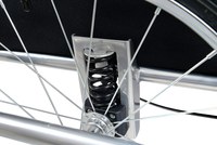 Remorca de bicicleta pentru transport copii, 2 locuri, sigura si confortabila, capacitate 40 kg - 7