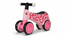 Ride-On pentru copii fara pedale Lionelo Sammy 12-36 luni roz, roti din spuma Eva, ghidon iluminat, greutate maxima admisa 25 kg