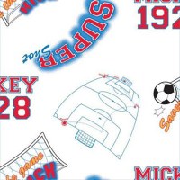 Rola tapet 10 x 0,52 m Mickey Footbal - 2