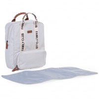 Rucsac de infasat Childhome Family Club Signature alb - 1