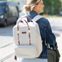 Rucsac de infasat Childhome Family Club Signature alb - 7