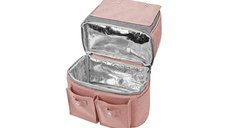 Rucsac pentru mamici KikkaBoo Nia Pink cu compartiment termic