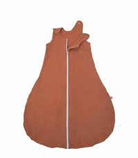 Sac de dormit copii 0.3 tog din muselina KidsDecor Summer Toffee 110 cm - 1
