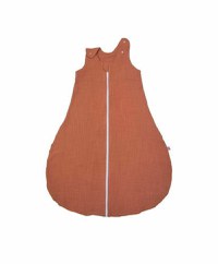 Sac de dormit copii 0.3 tog din muselina KidsDecor Summer Toffee 110 cm - 2