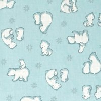 Sac de dormit copii 0.5 tog KidsDecor Ursi Polari din bumbac 95 cm - 3