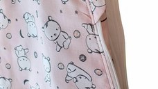 Sac de dormit copii 0.8 tog KidsDecor Baby Bear roz din bumbac 130 cm