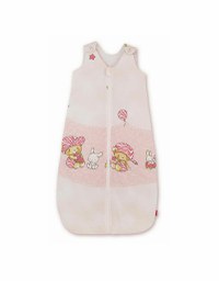 Sac de dormit copii 1.5 tog Hai la joaca roz din bumbac 60 cm - 3