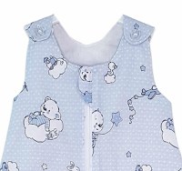 Sac de dormit copii 1.5 tog Ursuletul Martinica albastru din bumbac 110 cm - 2