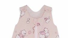 Sac de dormit copii 1.5 tog Ursuletul Martinica roz din bumbac 85 cm