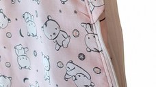 Sac de dormit copii 1 tog KidsDecor Baby Bear roz din bumbac 95 cm