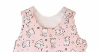 Sac de dormit copii 1 tog KidsDecor Baby Bear roz din bumbac 95 cm - 3