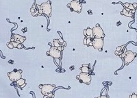 Sac de dormit copii 1 tog KidsDecor Loving Bear Blue din bumbac 130 cm - 2