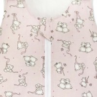 Sac de dormit copii 1 tog KidsDecor Loving Bear Pink din bumbac 140 cm - 2
