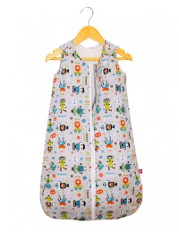 Sac de dormit copii 1 tog KidsDecor Robot Friends din bumbac 60 cm - 1