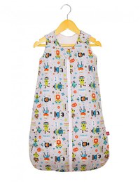 Sac de dormit copii 1 tog KidsDecor Robot Friends din bumbac 95 cm - 4