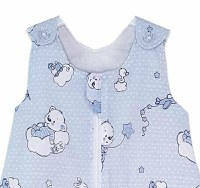 Sac de dormit copii 1 tog KidsDecor Ursuletul Martinica albastru din bumbac 70 cm - 1