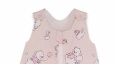 Sac de dormit copii 1 tog KidsDecor Ursuletul Martinica roz din bumbac 110 cm