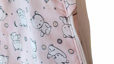 Sac de dormit copii 2.5 tog KidsDecor Baby Bear roz din bumbac 95 cm