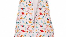 Sac de dormit copii 2.5 tog KidsDecor Cute Dinosaurs din bumbac 140 cm