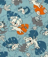 Sac de dormit copii 2.5 tog KidsDecor Tiger Jungle din bumbac 95 cm - 2